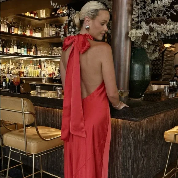 Show Me Your MuMu | Dresses | Red Backless Lisa Maxi Dress From Show Me  Your Mumu | Poshmark